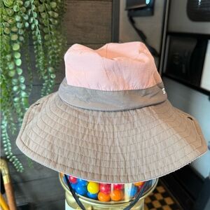 Pink and Brown Bucket Hat